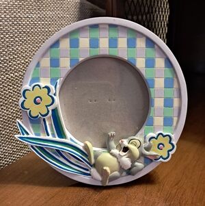 Disney Winnie The Pooh Pastel Colors Round Thumper Picture Frame 4x4